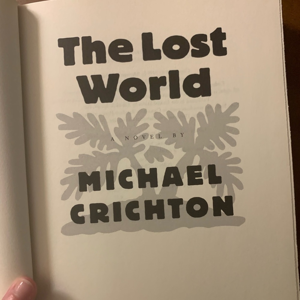 Jurassic Park The Lost World. Hardcover!